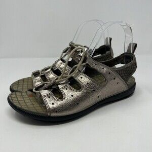 ECCO Jab Toglle Metallic Rose Gold Sling Back Sandals Women’s EU 38 US 7 - 7.5